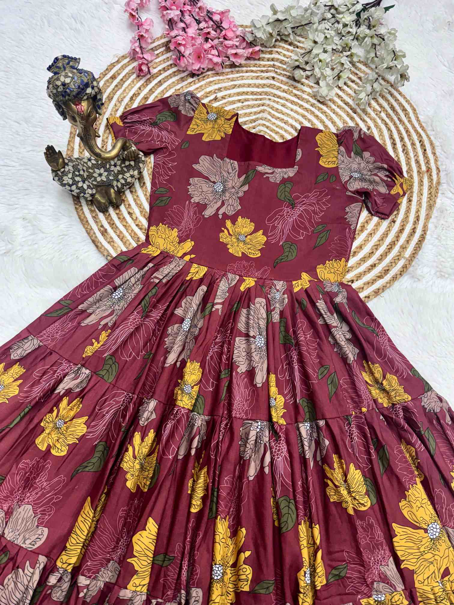 Surekha Muslin Cotton Designer Dress - Image 3