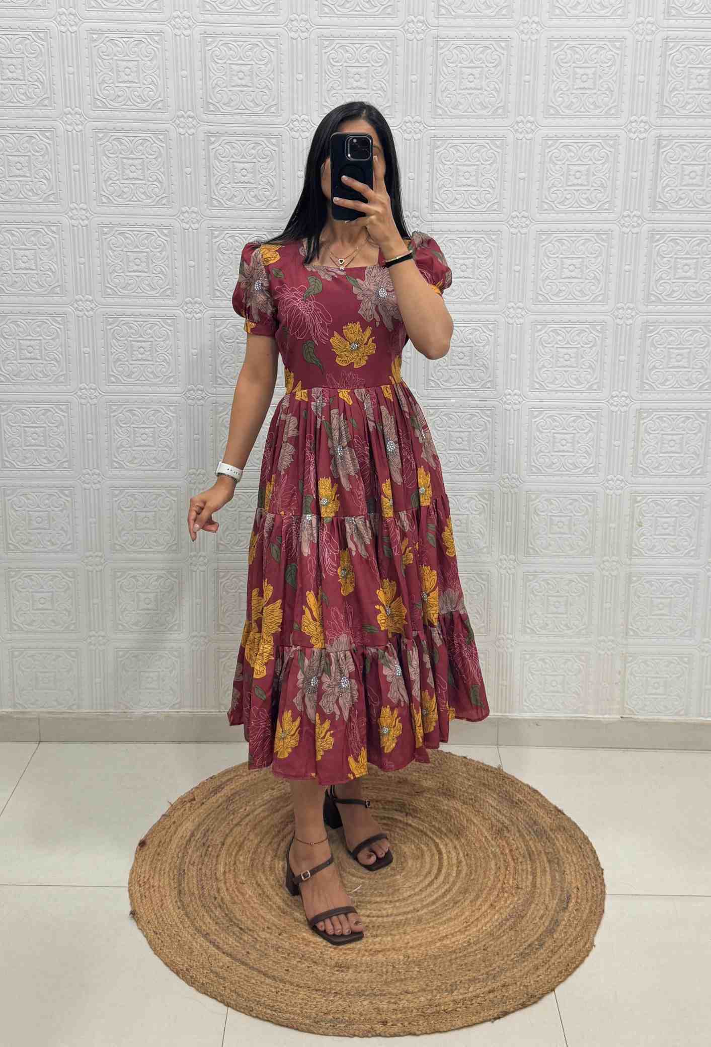 Surekha Muslin Cotton Designer Dress - Image 8
