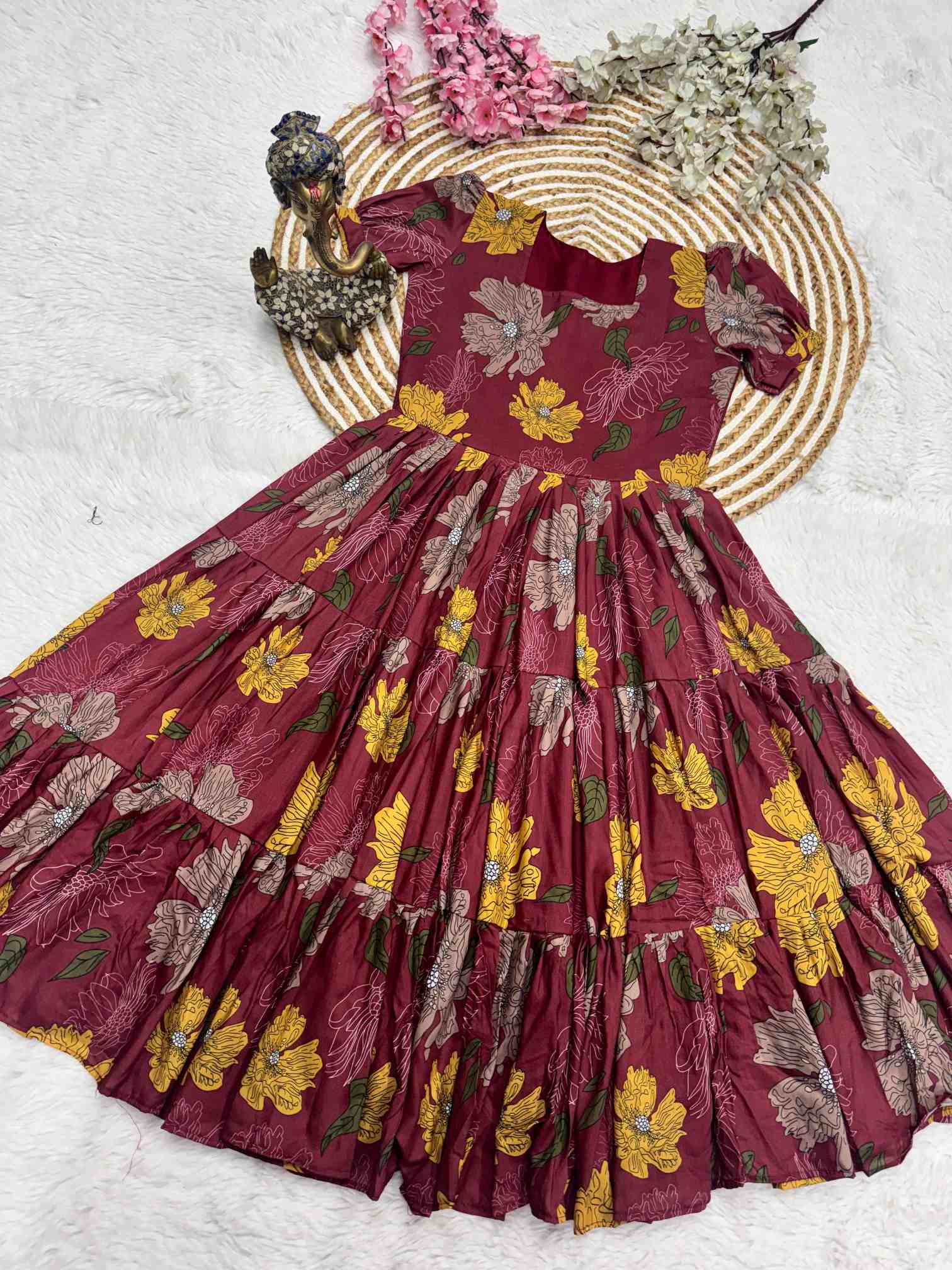 Surekha Muslin Cotton Designer Dress - Image 6