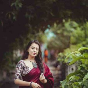 Dark Linen Soft Linen Saree