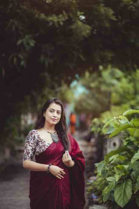 Dark Linen Soft Linen Saree