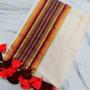 Churi Border Mul Cotton Saree